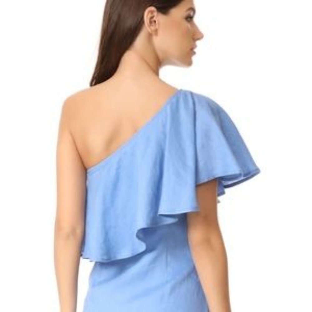 Capulet Blue Linen One Shoulde… - Picture 9 of 9